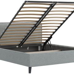 Кровать интерьерная Миа (1600) Купер 18/Кант Лайт 10 в Коротчаево - korotchaevo.mebel24.online | фото 4