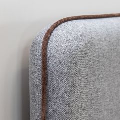 Кровать интерьерная Миа (1600) Купер 18/Кант Лайт 10 в Коротчаево - korotchaevo.mebel24.online | фото 5