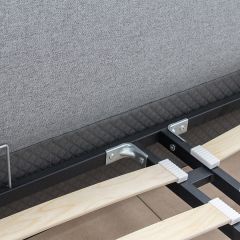 Кровать интерьерная Миа (1600) Купер 18/Кант Лайт 10 в Коротчаево - korotchaevo.mebel24.online | фото 7