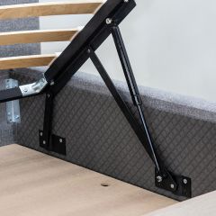 Кровать интерьерная Миа (1600) Купер 18/Кант Лайт 10 в Коротчаево - korotchaevo.mebel24.online | фото 8