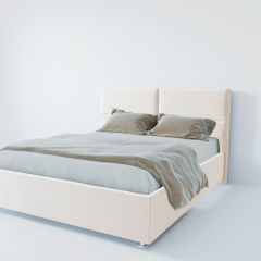 Кровать Корсика с ПМ 1200 (экокожа белая) в Коротчаево - korotchaevo.mebel24.online | фото 2