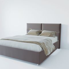 Кровать Корсика с ПМ 1400 (велюр темно-серый) в Коротчаево - korotchaevo.mebel24.online | фото 2