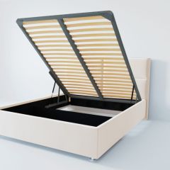 Кровать Корсика с ПМ 800 (экокожа белая) в Коротчаево - korotchaevo.mebel24.online | фото