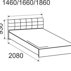 Кровать Лита с подъемным механизмом 1400*2000 в Коротчаево - korotchaevo.mebel24.online | фото 4