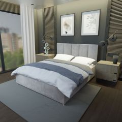 Кровать Мерида Решетка+ПМ+Дно (1600) в Коротчаево - korotchaevo.mebel24.online | фото