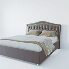 Кровать Нягань с ПМ 1200 (велюр темно-серый) в Коротчаево - korotchaevo.mebel24.online | фото 2