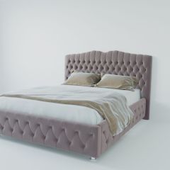 Кровать Нягань с ПМ 2000 (велюр темно-серый) в Коротчаево - korotchaevo.mebel24.online | фото 2