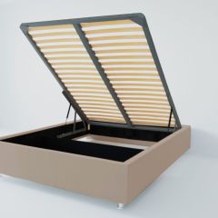 Кровать Подиум с ПМ 1400 (велюр серый) в Коротчаево - korotchaevo.mebel24.online | фото 2