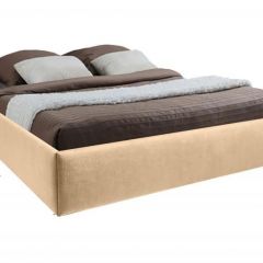 Кровать Подиум с ПМ 800 (экокожа бежевая) в Коротчаево - korotchaevo.mebel24.online | фото 2