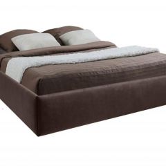 Кровать Подиум с ПМ 800 (экокожа коричневая) в Коротчаево - korotchaevo.mebel24.online | фото 2