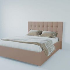 Кровать Венеция без основания 1400 (велюр серый) в Коротчаево - korotchaevo.mebel24.online | фото