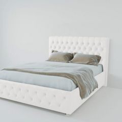 Кровать Версаль 800 без основания (экокожа белый) в Коротчаево - korotchaevo.mebel24.online | фото