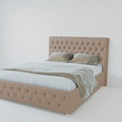 Кровать Версаль 1600 без основания (велюр серый) в Коротчаево - korotchaevo.mebel24.online | фото