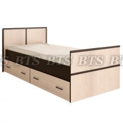 Кровать Сакура 900 LIGHT + Проложки LIGHT 0.9 ДСП (Венге/Лоредо) в Коротчаево - korotchaevo.mebel24.online | фото