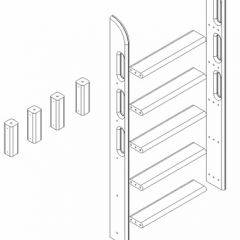 Кровать Сонечка 2-х ярусная (модульная) в Коротчаево - korotchaevo.mebel24.online | фото 12