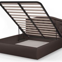 Кровать Стелла 1400*2000 + ПМ (Лесмо brown) коричневый в Коротчаево - korotchaevo.mebel24.online | фото 3