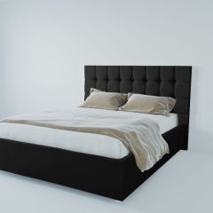 Кровать Венеция с ПМ 1200 (экокожа кольт ч) в Коротчаево - korotchaevo.mebel24.online | фото 2