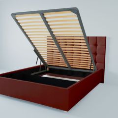 Кровать Венеция с ПМ 1200 (велюр бордо) в Коротчаево - korotchaevo.mebel24.online | фото