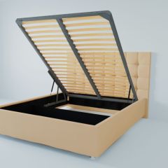 Кровать Венеция с ПМ 900 (экокожа бежевая) в Коротчаево - korotchaevo.mebel24.online | фото