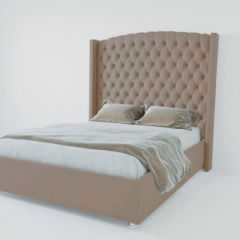 Кровать Версаль ЛЮКС с ПМ 1200 (велюр темно-серый) в Коротчаево - korotchaevo.mebel24.online | фото