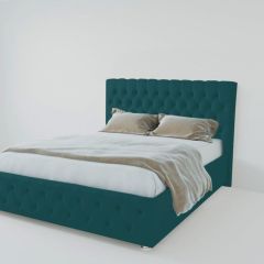 Кровать Версаль с ПМ 1600 (велюр бирюзовая) в Коротчаево - korotchaevo.mebel24.online | фото