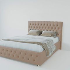 Кровать Версаль с ПМ 1600 (велюр серый) в Коротчаево - korotchaevo.mebel24.online | фото