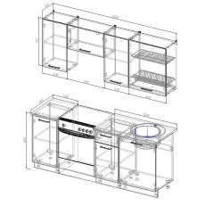 Кухонный гарнитур Лада 2000 (Стол. 26мм) в Коротчаево - korotchaevo.mebel24.online | фото 2