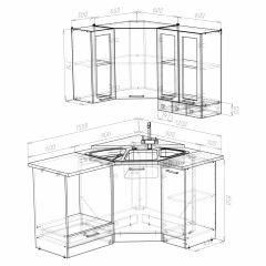 Кухонный гарнитур Лира литл 1500*1200 в Коротчаево - korotchaevo.mebel24.online | фото 3