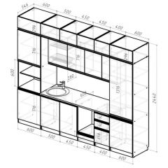 Кухонный гарнитур Лоретта люкс 3000 мм в Коротчаево - korotchaevo.mebel24.online | фото 2