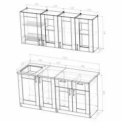 Кухонный гарнитур Ника демо 1700 в Коротчаево - korotchaevo.mebel24.online | фото 4