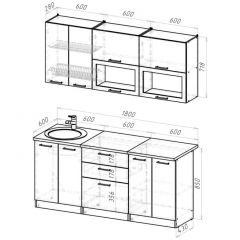 Кухонный гарнитур Паола макси 1800 мм в Коротчаево - korotchaevo.mebel24.online | фото 2