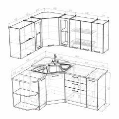 Кухонный гарнитур Полина оптима 1500*1800 в Коротчаево - korotchaevo.mebel24.online | фото 3