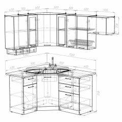 Кухонный гарнитур Симона литл 1300*2000 в Коротчаево - korotchaevo.mebel24.online | фото 3