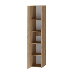 Квадро П-1 Пенал 1дв (ЛДСП дуб крафт золотой) в Коротчаево - korotchaevo.mebel24.online | фото 2