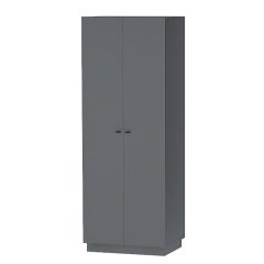 Квадро ШК-1 Шкаф 2дв. (ЛДСП графит) в Коротчаево - korotchaevo.mebel24.online | фото