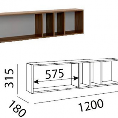 Лимба (гостиная) М11 Полка навесная в Коротчаево - korotchaevo.mebel24.online | фото