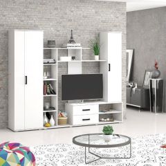 Шкаф Торонто (Белый текстурный) в Коротчаево - korotchaevo.mebel24.online | фото 2