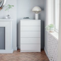 МОРИ МК 700.5 Комод (белый) в Коротчаево - korotchaevo.mebel24.online | фото