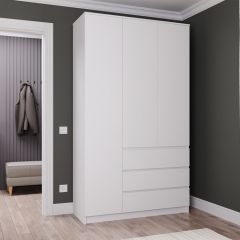МОРИ МШ 1200.1 Шкаф (белый) в Коротчаево - korotchaevo.mebel24.online | фото