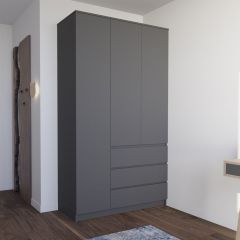 МОРИ МШ 1200.1 Шкаф (графит) в Коротчаево - korotchaevo.mebel24.online | фото