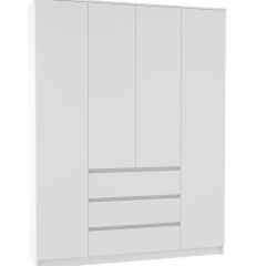 МОРИ МШ 1600.1 Шкаф (белый) в Коротчаево - korotchaevo.mebel24.online | фото 2