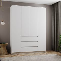 МОРИ МШ 1600.1 Шкаф (белый) в Коротчаево - korotchaevo.mebel24.online | фото