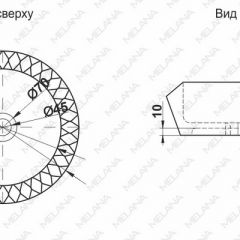 Накладная раковина melana mln-78452 (черная) в Коротчаево - korotchaevo.mebel24.online | фото 2