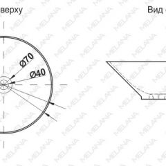 Накладная раковина melana mln-t4006-b1 (синяя) в Коротчаево - korotchaevo.mebel24.online | фото 2