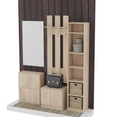 Обувница 2 секции (дуб сонома) в Коротчаево - korotchaevo.mebel24.online | фото 4