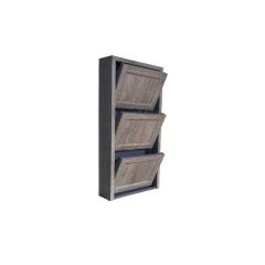 Обувница Комфорт Ф 003 Фасад 3D Бамбук (3 секции) в Коротчаево - korotchaevo.mebel24.online | фото