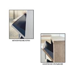 Обувница Комфорт Ф 003 Фасад 3D Бамбук (3 секции) в Коротчаево - korotchaevo.mebel24.online | фото 5