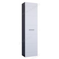 Пенал Ненси 400 (Венге/Белый глянец) в Коротчаево - korotchaevo.mebel24.online | фото