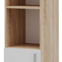 Пенал ПКС-8 Дуб сонома/Белый глянец в Коротчаево - korotchaevo.mebel24.online | фото