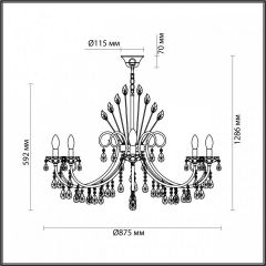 Подвесная люстра Odeon Light Versia 4977/10 в Коротчаево - korotchaevo.mebel24.online | фото 5